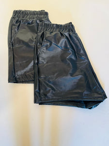 Faux Leather Shorts