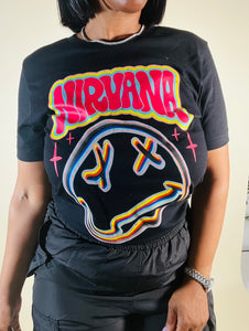 Nirvana  Smiley Tee “Black”